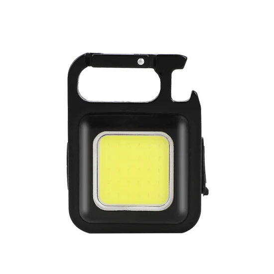 COB Mini antorcha recargable portátil de alta potencia LED llavero lámpara cena luz de Camping brillante