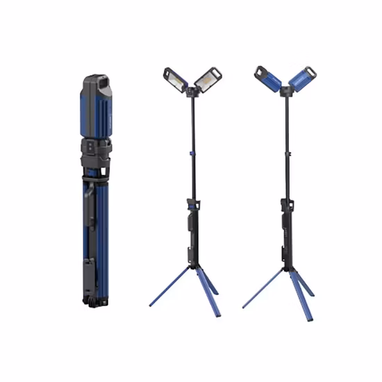 Luz de trabajo LED SMD recargable de 50 W con trípode ajustable